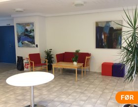 rød sofa
