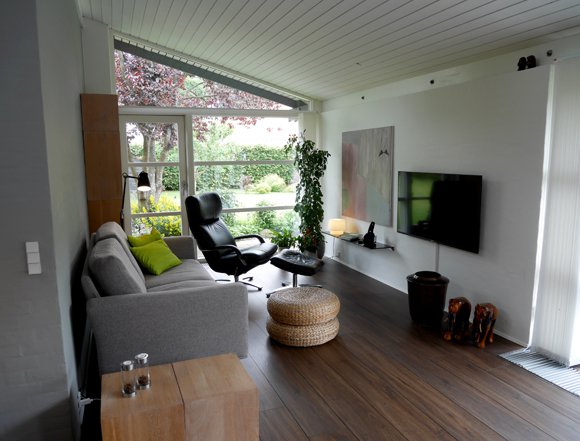stue indretning placering tv billeder